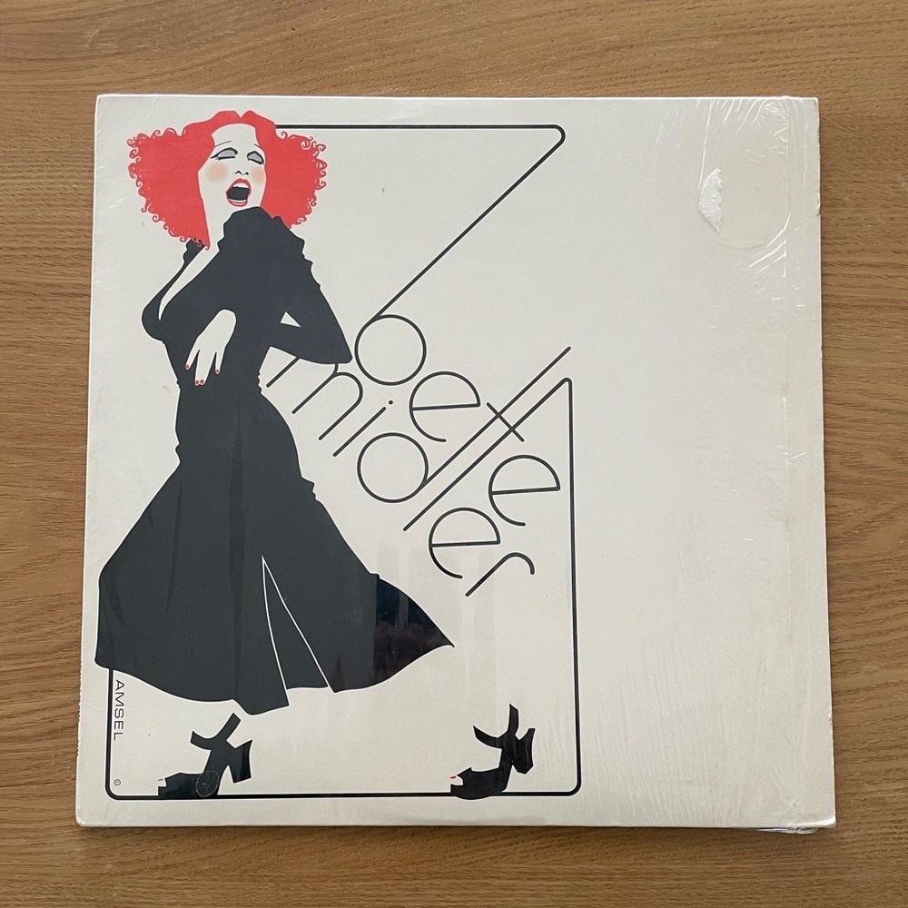 Vintage Bette Midler (1973) Vinyl LP Atlantic Records SD 7270 + Amsel Poster